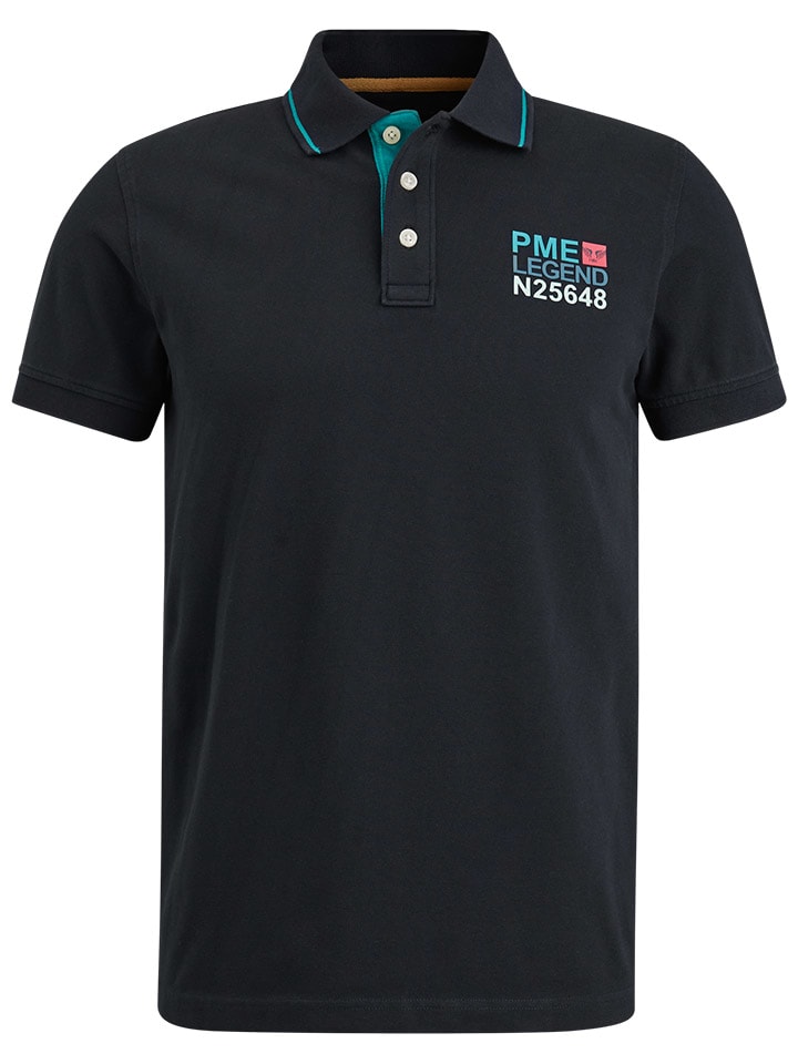 PME Legend Poloshirt zwart goedkoop kopen limango