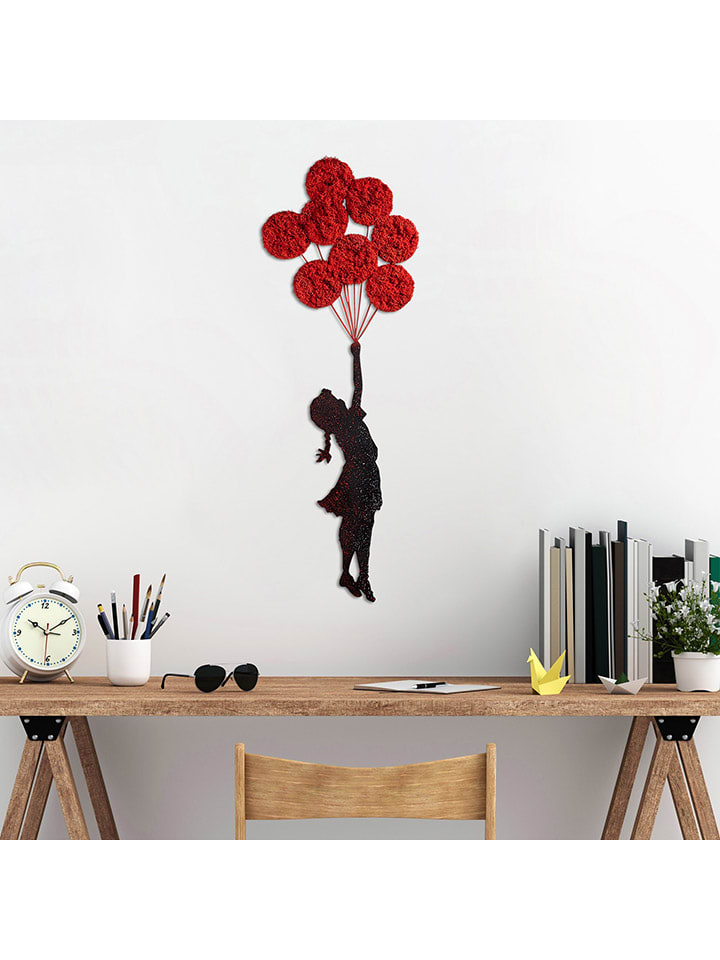 Wanddecoratie "Banksy" - (B)34 x (H)100 cm