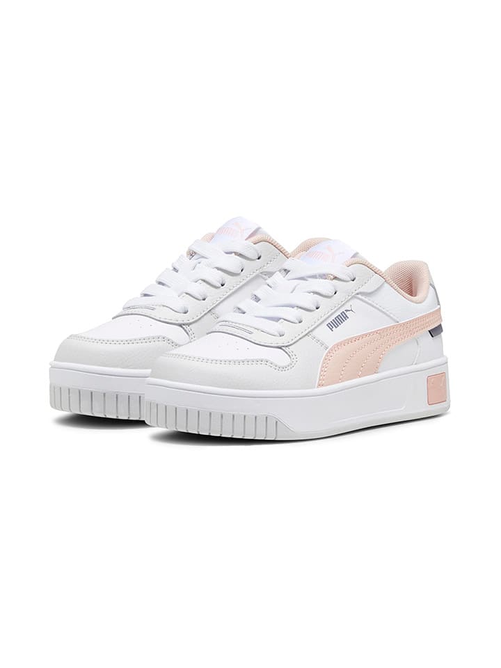 Puma carina wit roze deals