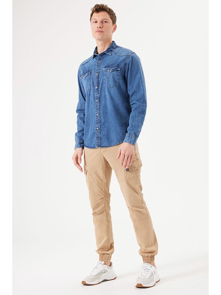 Garcia Spijkerblouse blauw goedkoop kopen limango