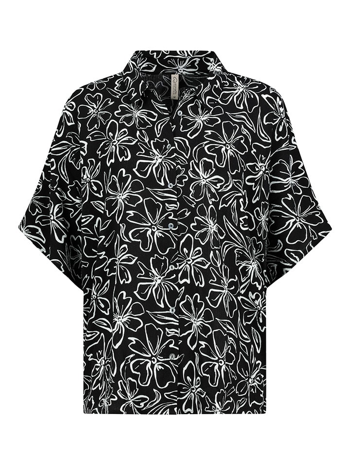 Bluse in Schwarz/ Weiß