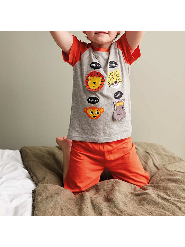 mon P tit Dodo Pyjama in Grau Rot gunstig kaufen limango