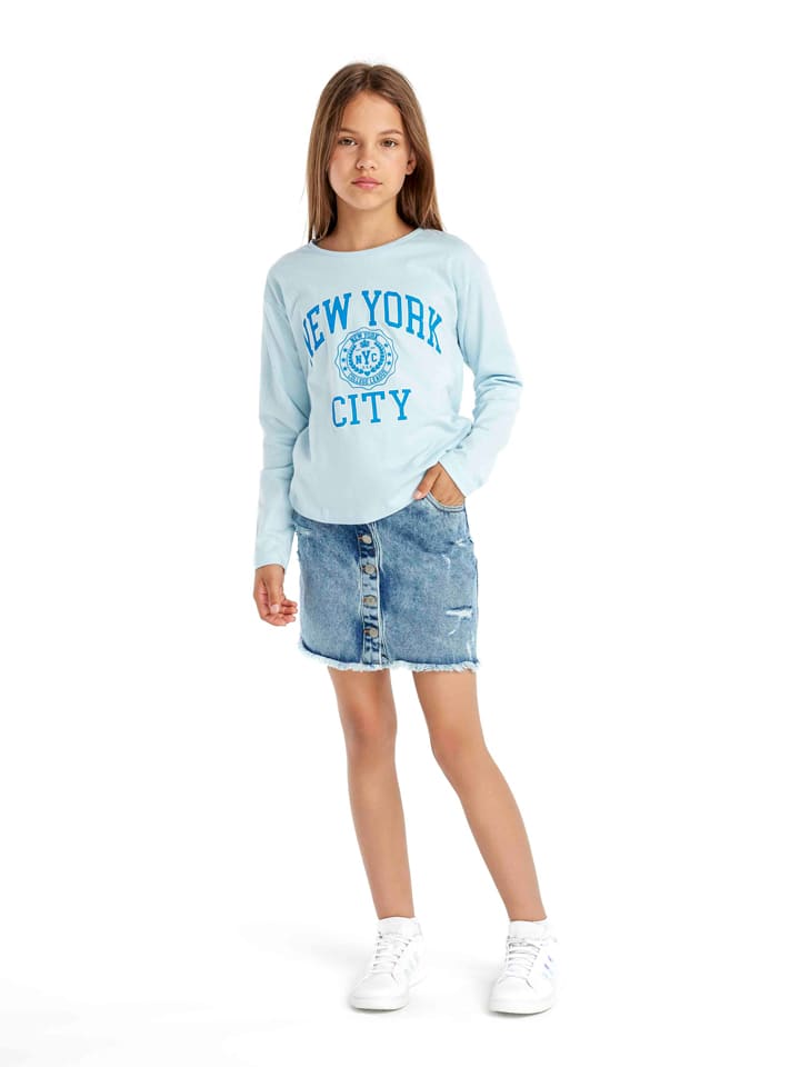 Longsleeve in Hellblau