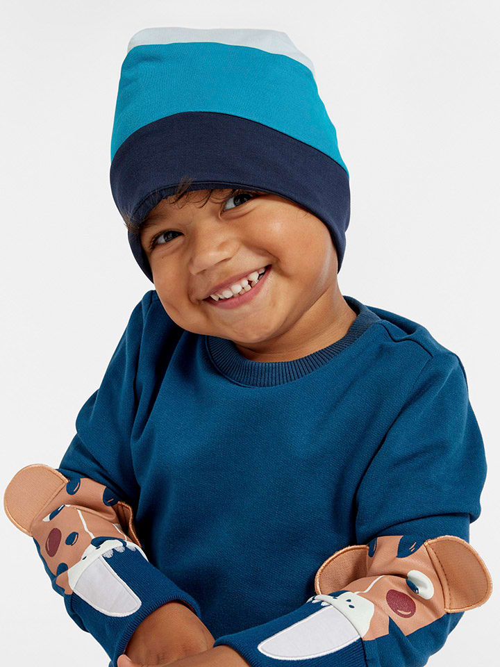 Czapka beanie w kolorze niebieskim