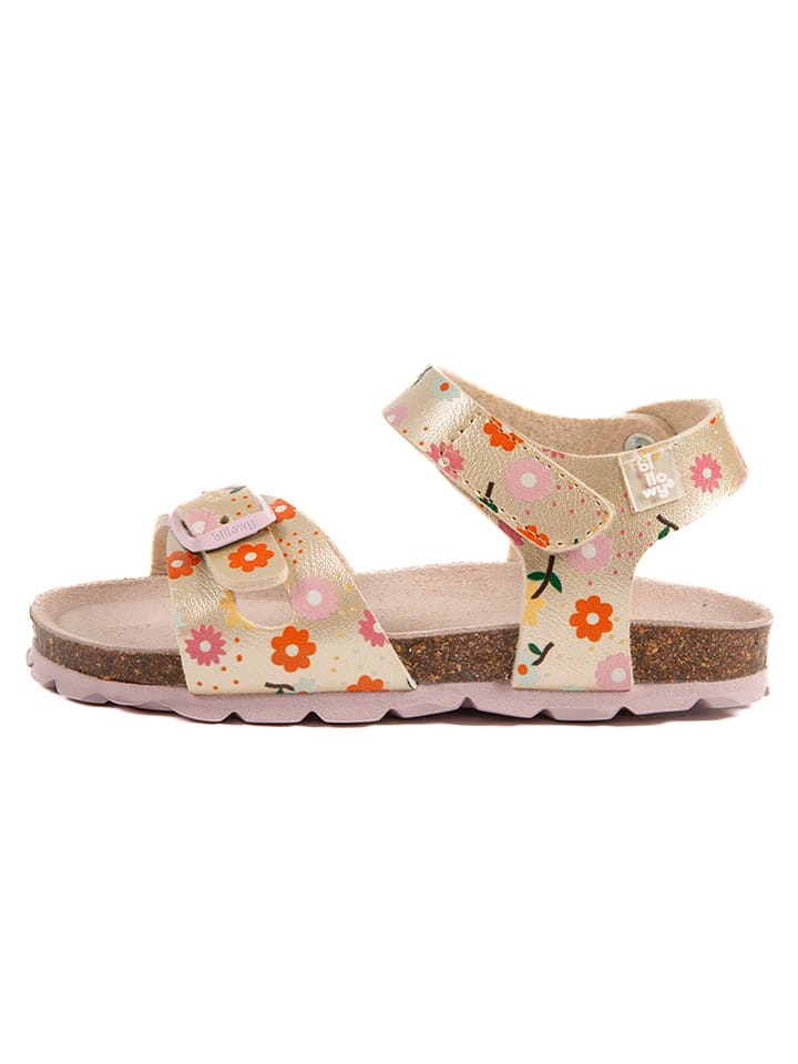 Sandalen "Rosso" in Gold