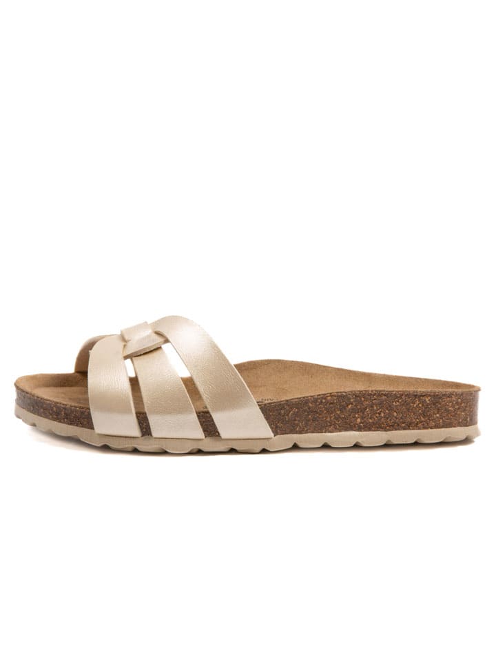 Slippers goudkleurig