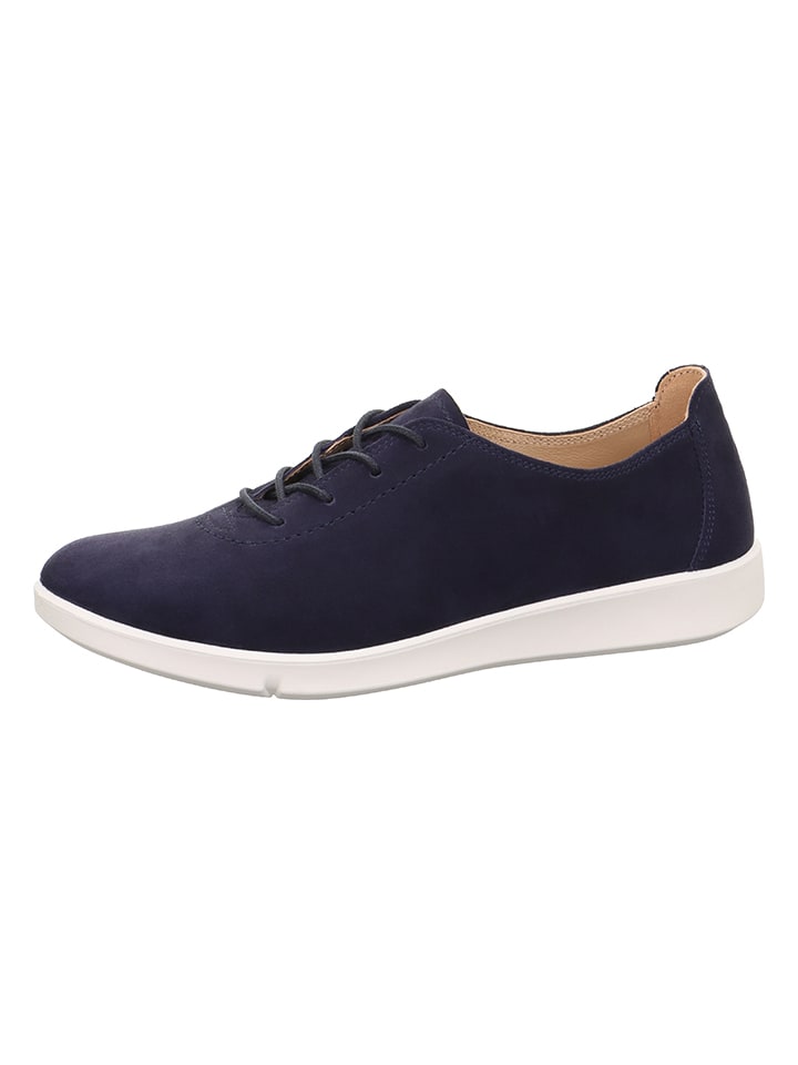 Leder-Sneakers "Lucca" in Dunkelblau