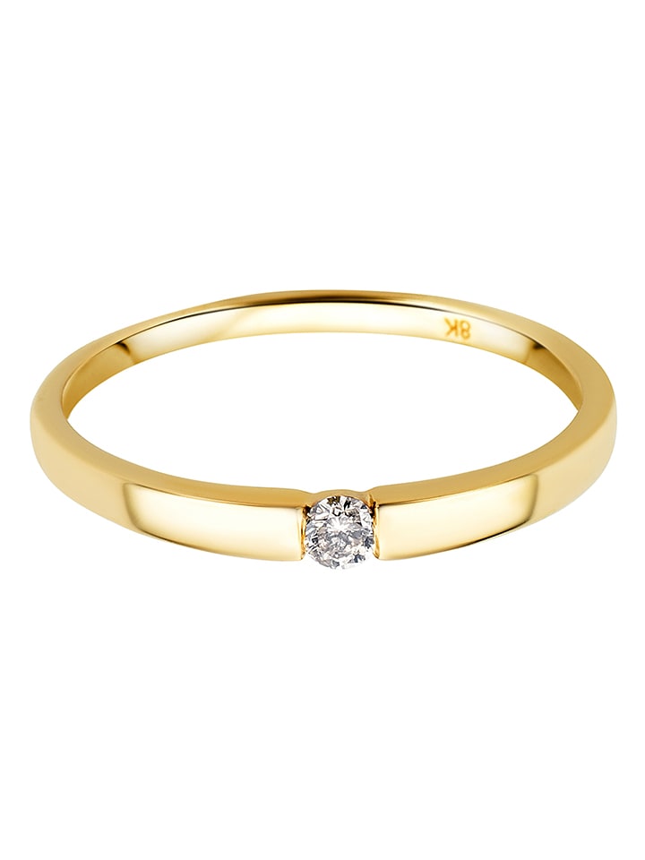 Gold-Ring mit Diamant