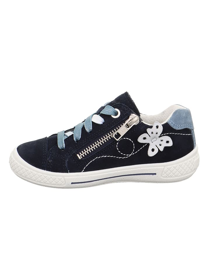 Leder-Sneakers "Tensy" in Dunkelblau