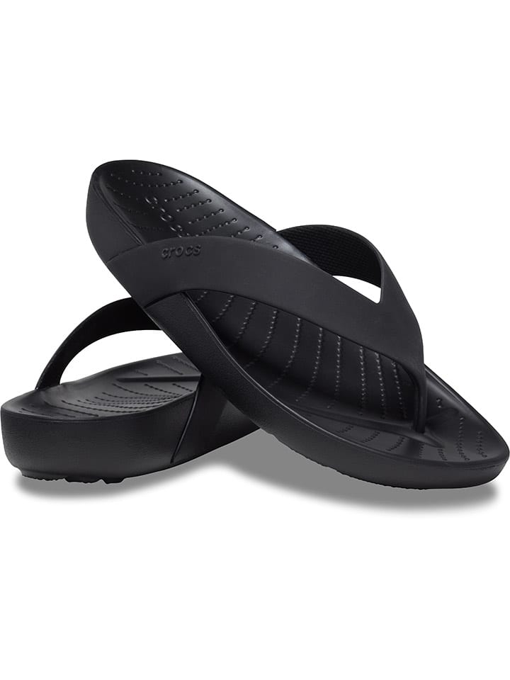 Crocs Zehentrenner Splash in Schwarz gunstig kaufen limango