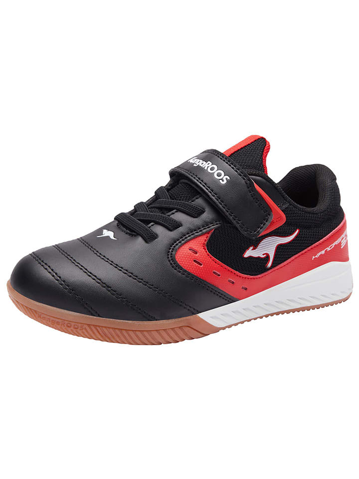 Sneakersy "Indoor" w kolorze czarno-czerwonym