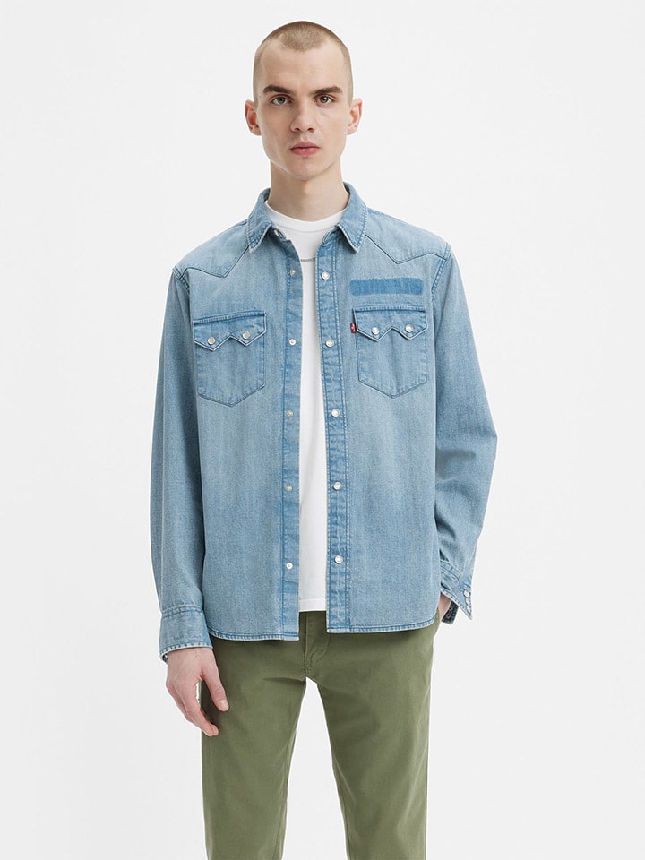 Levi s Spijkerblouse lichtblauw goedkoop kopen limango