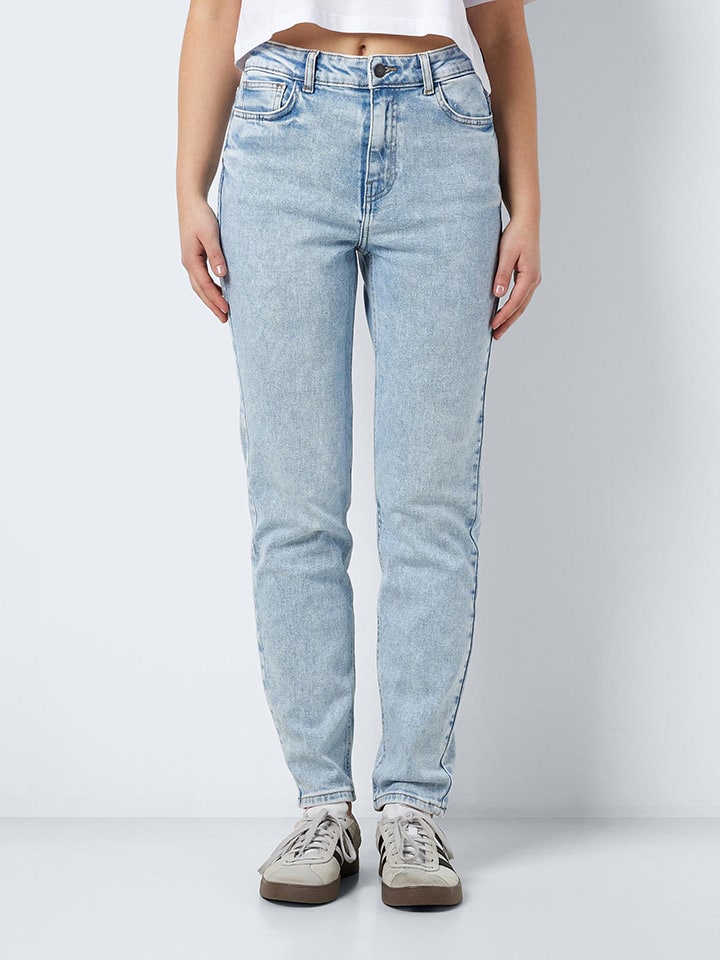 Dżinsy "Moni" - Tapered fit - w kolorze błękitnym