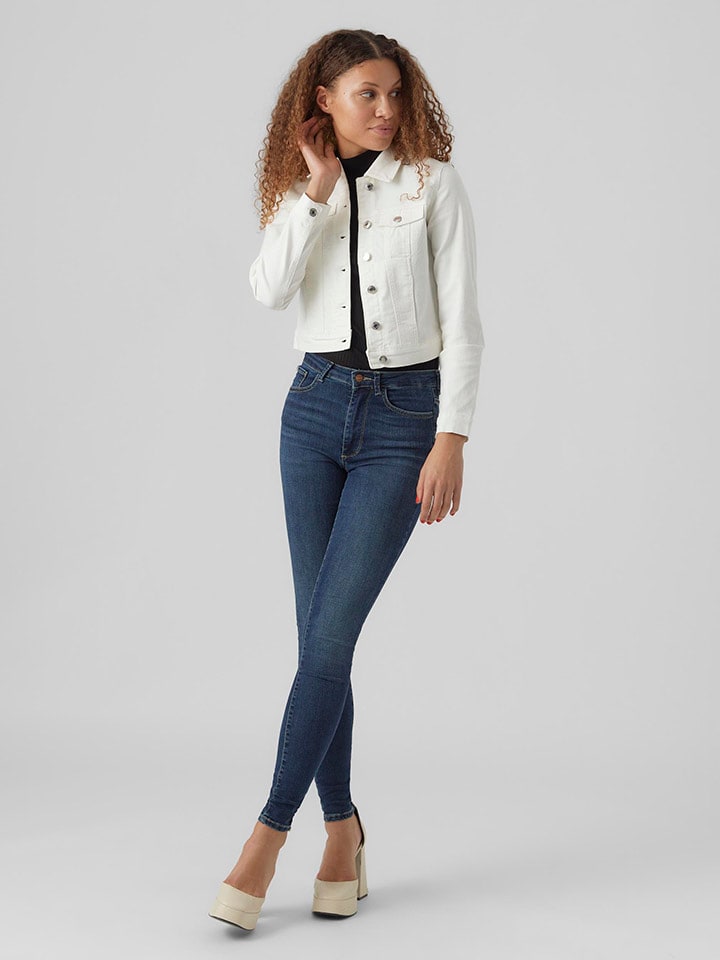 Jeansjacke in Weiß