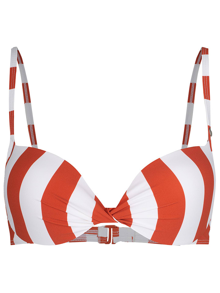 Bikinitop wit/rood