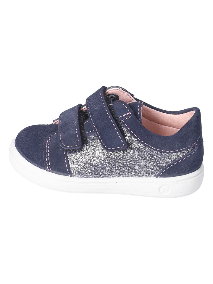 Leren sneakers "Nadja" donkerblauw