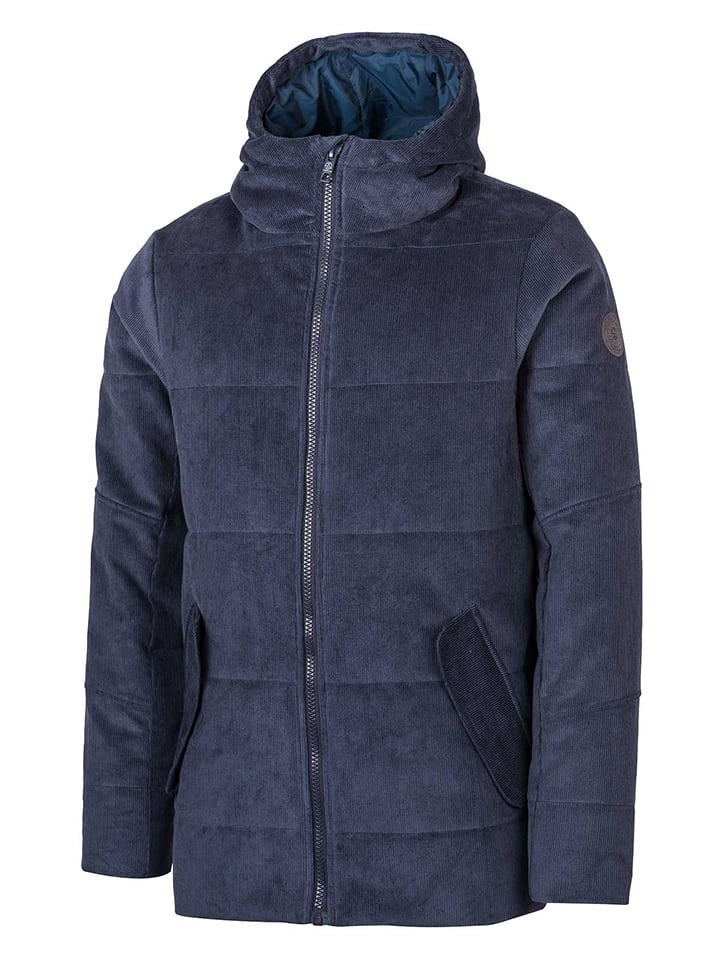 Cord-Steppjacke "New Earth" in Dunkelblau