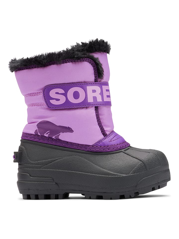 Winterboots "Snow Commander" paars/zwart