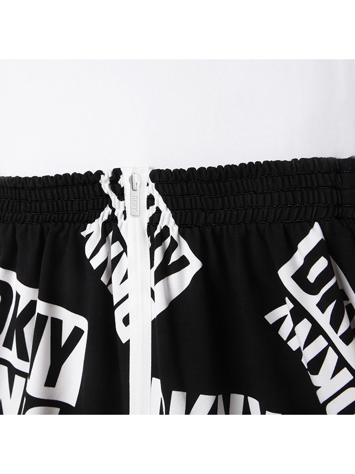 DKNY Jurk zwart wit goedkoop kopen limango