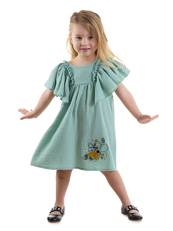Jurk "Princess Muslin" turquoise