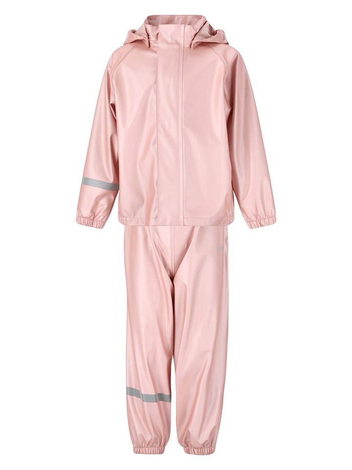 2tlg. Regenoutfit in Rosa