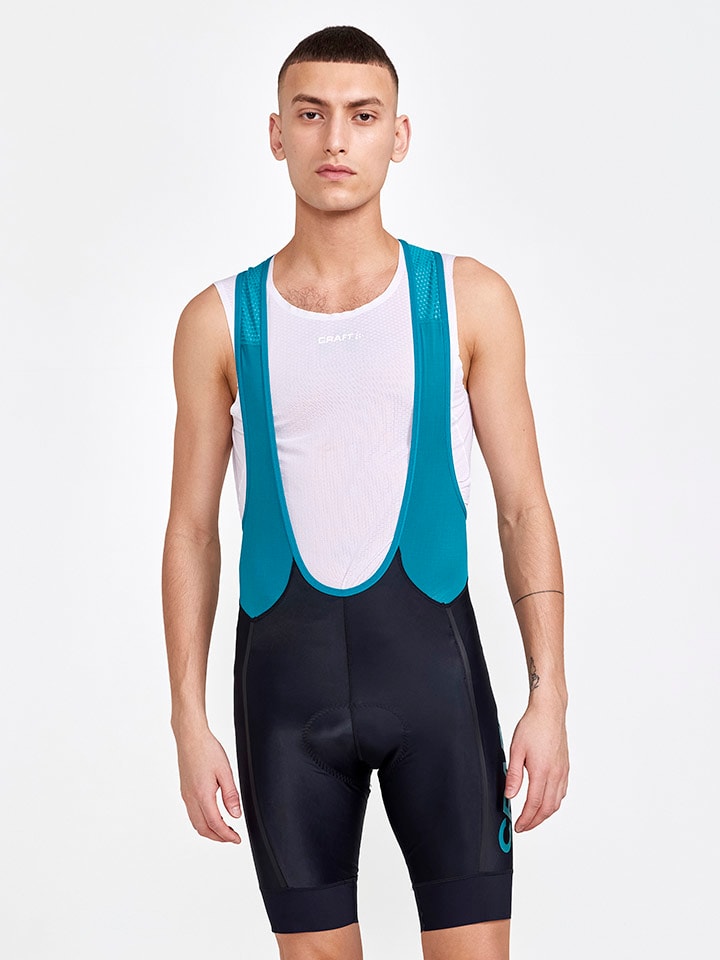 Fietsbroek "ADV Endur Bib" zwart/turquoise