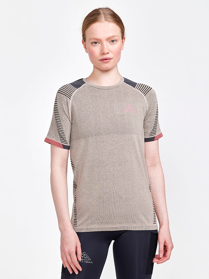 Trailrunningshirt "Pro Trail Fuseknit" beige