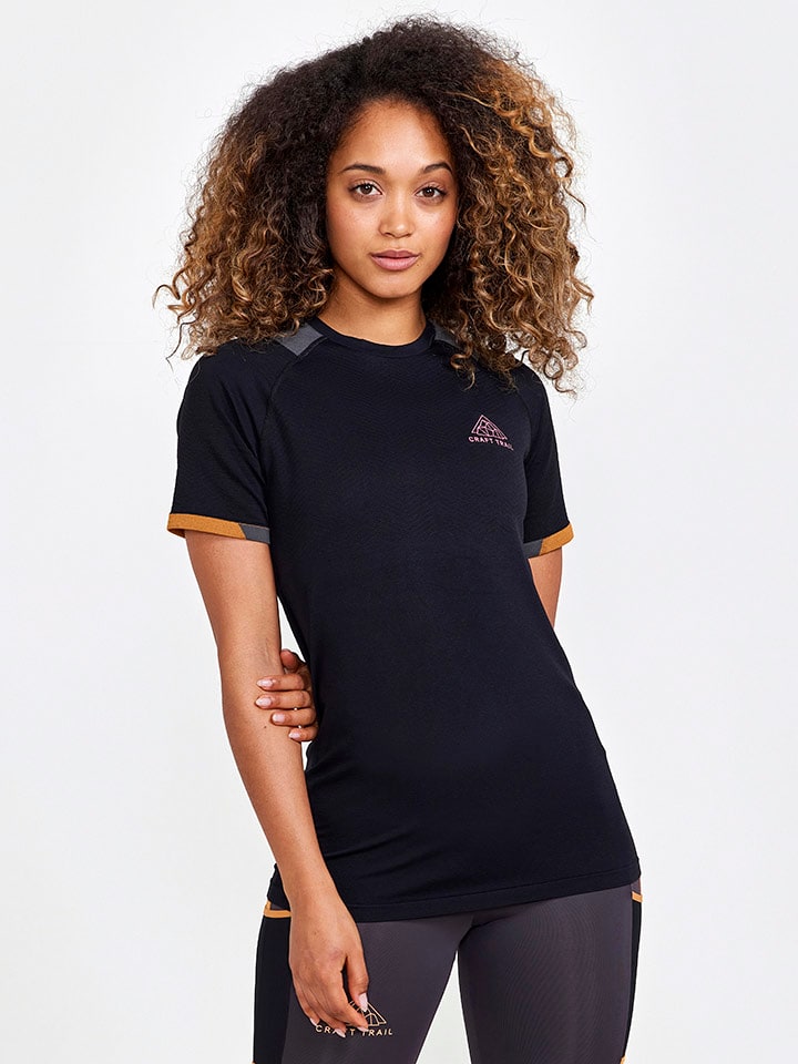 Trailrunningshirt "Pro Trail Fuseknit" zwart