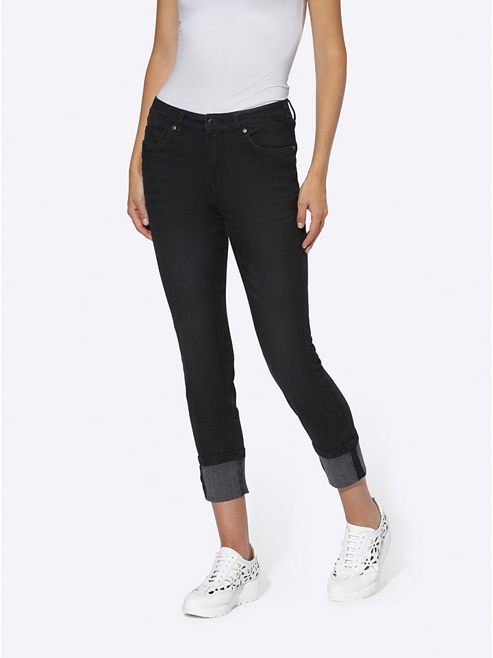 Spijkerbroek - slim fit - zwart