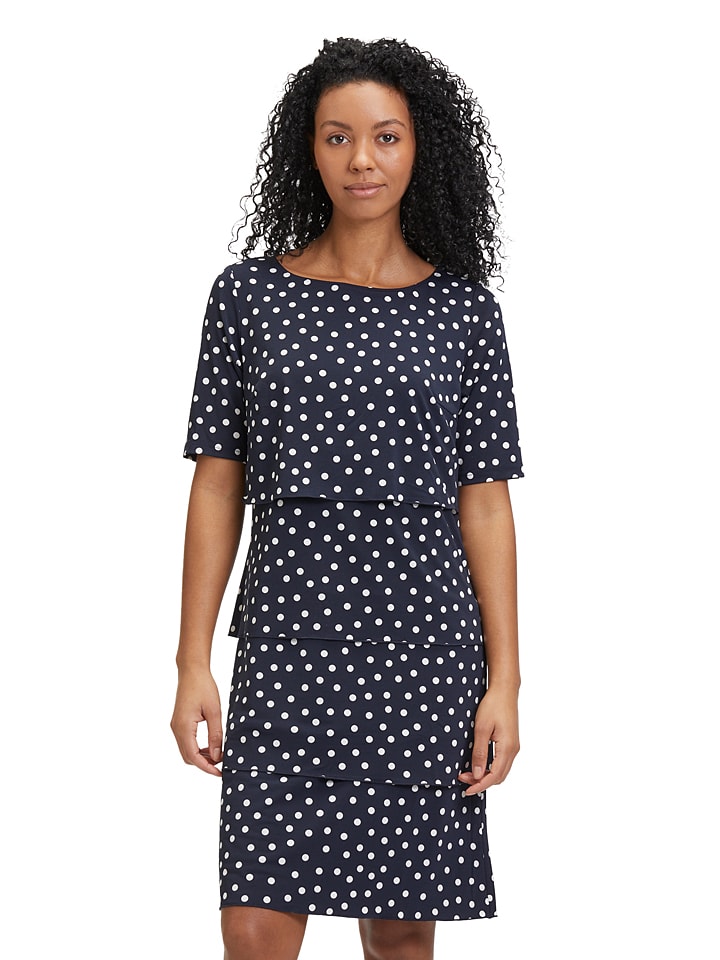 Betty Barclay Jurk donkerblauw wit goedkoop kopen limango