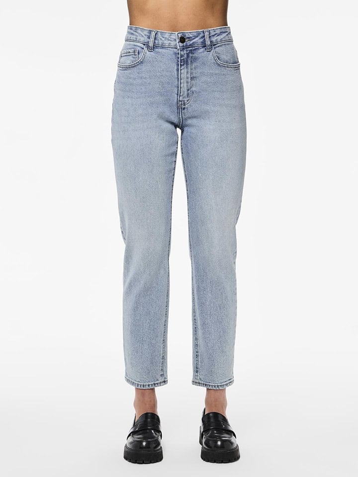 Dżinsy "Bella" - Tapered fit - w kolorze niebieskim