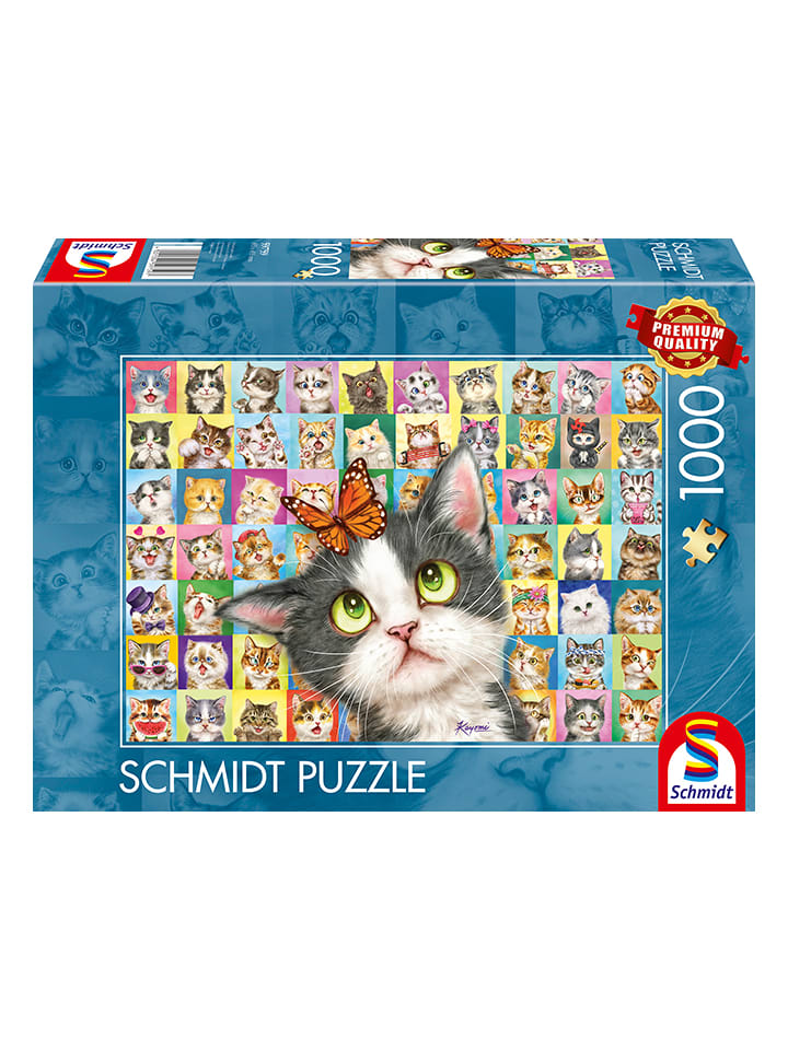 1.000tlg. Puzzle "Katzen-Mimik" - ab 12 Jahren