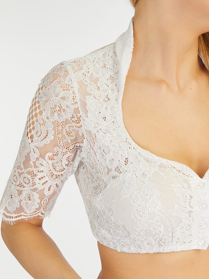 Halali by Astrid Söll Dirndlbluse in Weiß günstig kaufen | limango