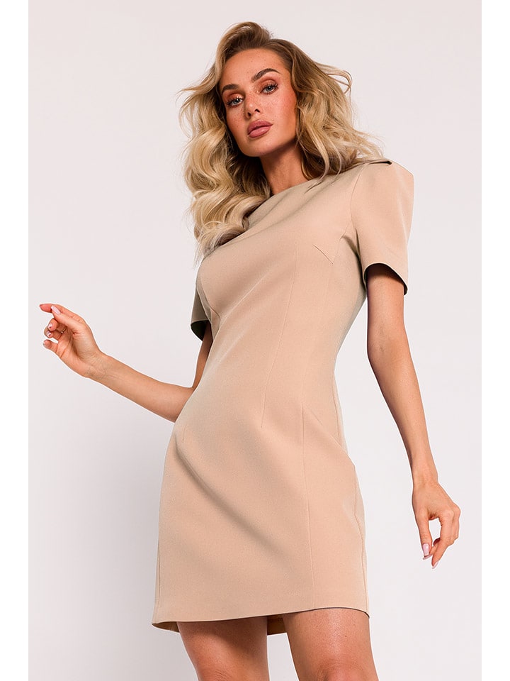 Kleid in Beige