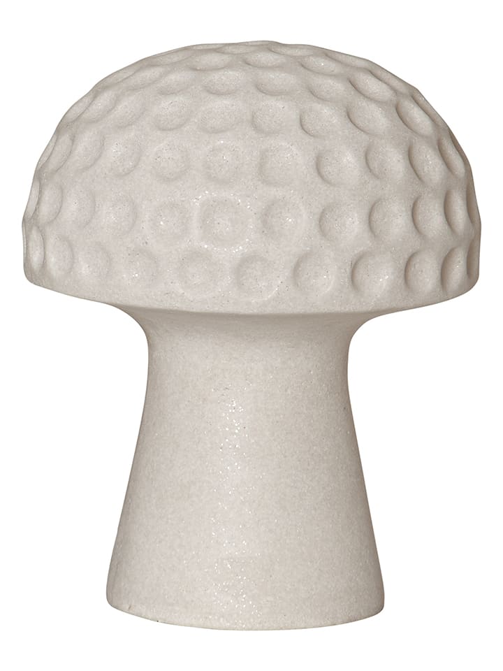 LED-Solar-Dekoration "Sandy" in Creme - (H)19 x Ø 24 cm