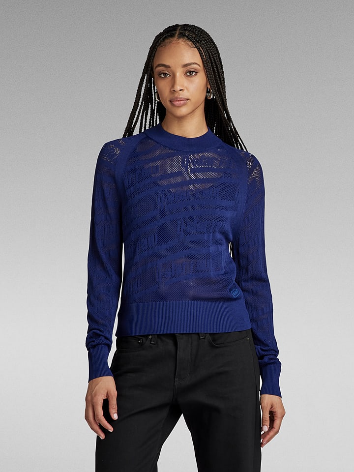 G Star Trui donkerblauw goedkoop kopen limango