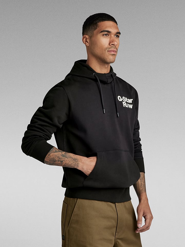 G Star Hoodie zwart goedkoop kopen limango