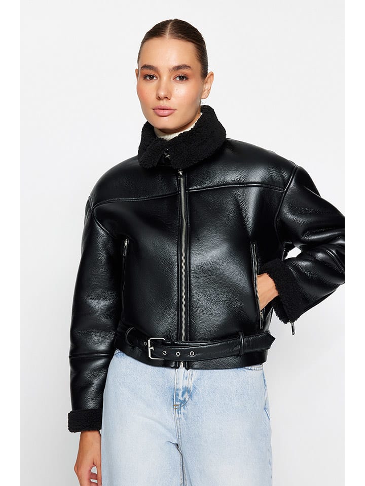 Übergangsjacke in Schwarz