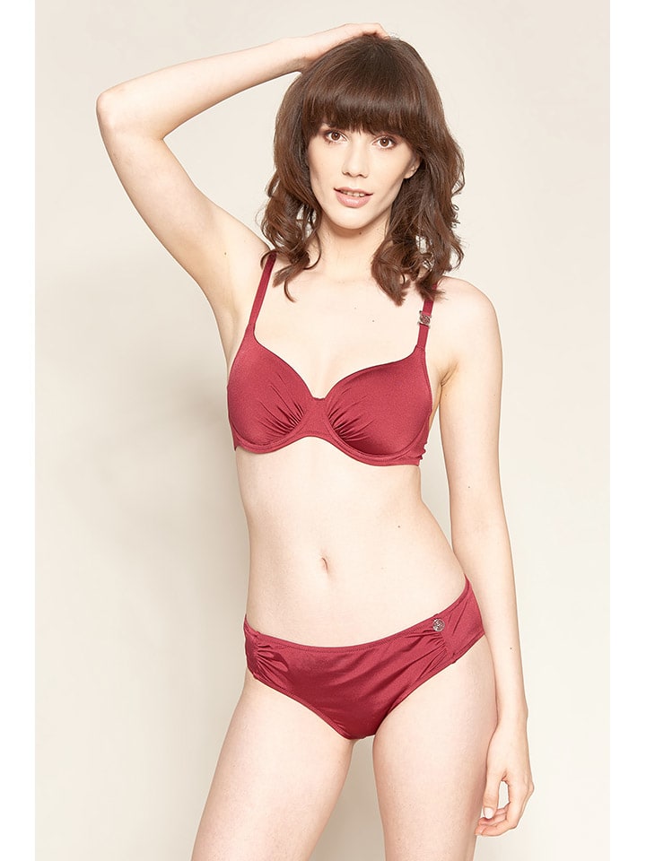 Biustonosz bikini w kolorze czerwonym