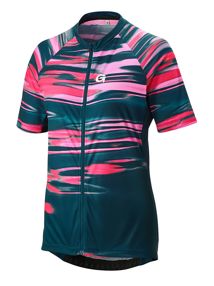 Fahrradtrikot "Copedello" in Dunkelblau/ Pink