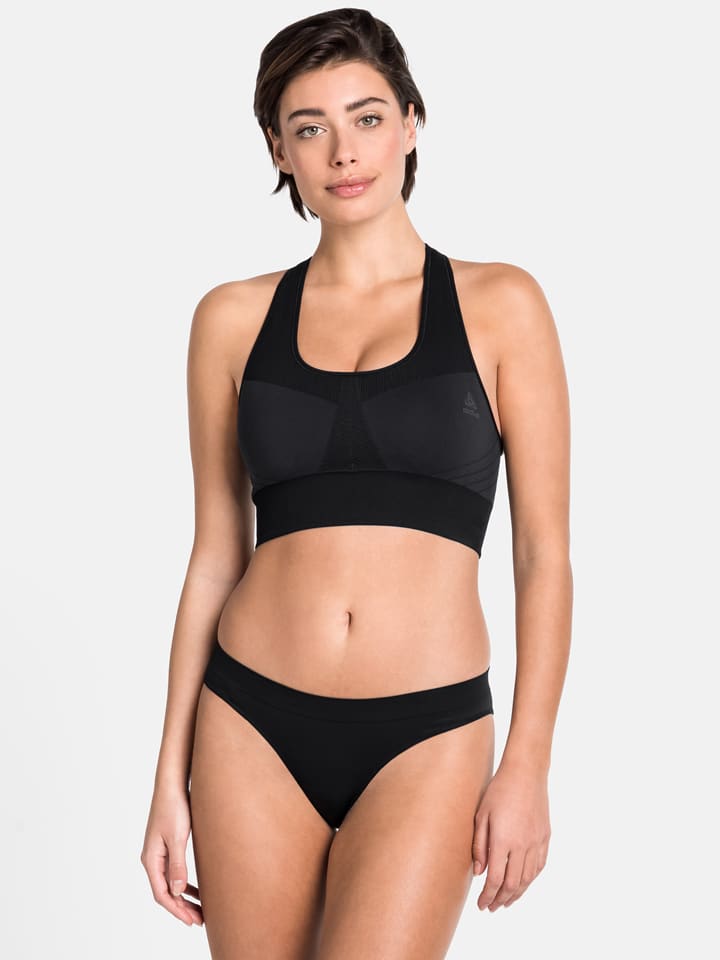 Biustonosz sportowy "Seamless Medium" w kolorze czarnym