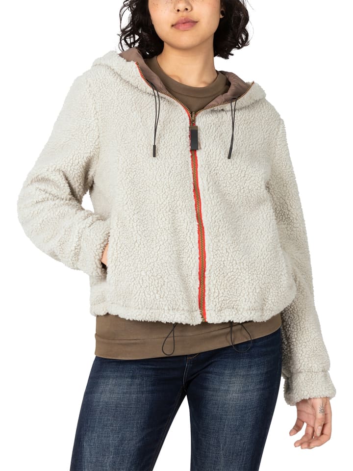 Fleecejacke in Beige