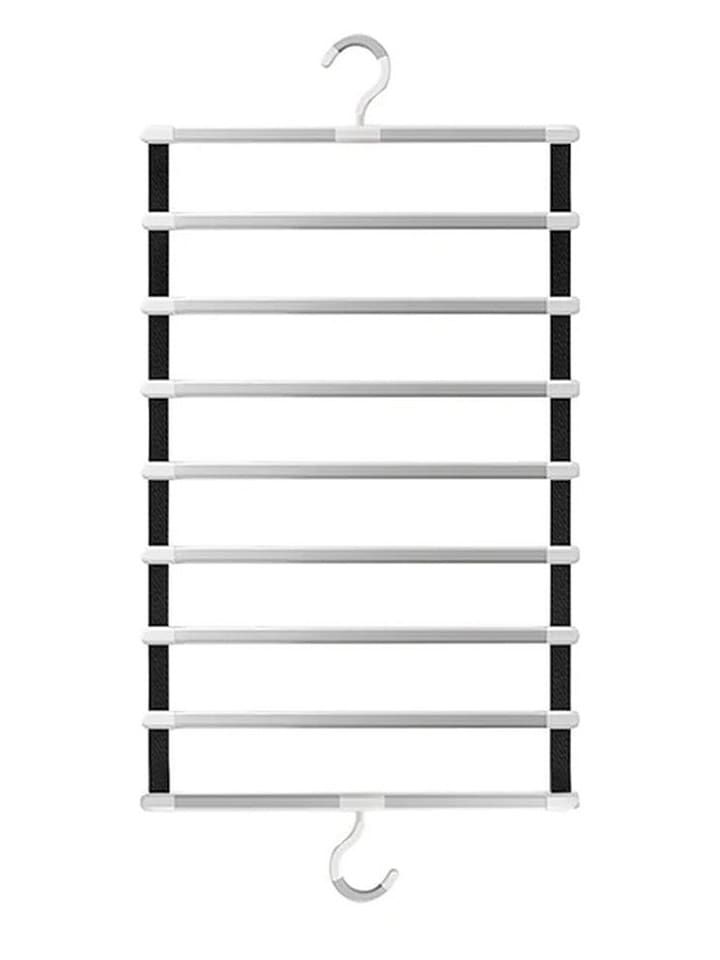 Broekbeugel zwart/zilverkleurig - (B)35,5 x (H)58,5 cm