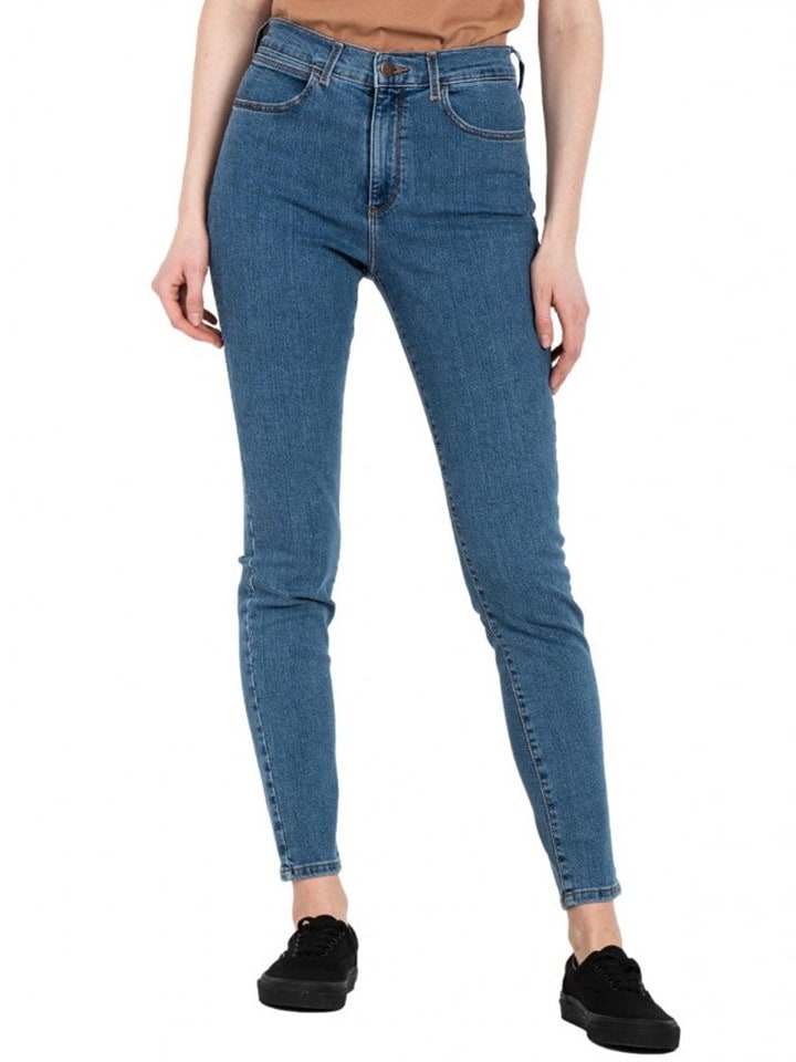 Dżinsy - Skinny fit - w kolorze niebieskim