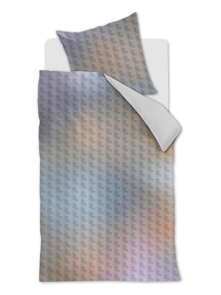 Satin-Bettwäsche-Set "Shimmer" in Hellblau