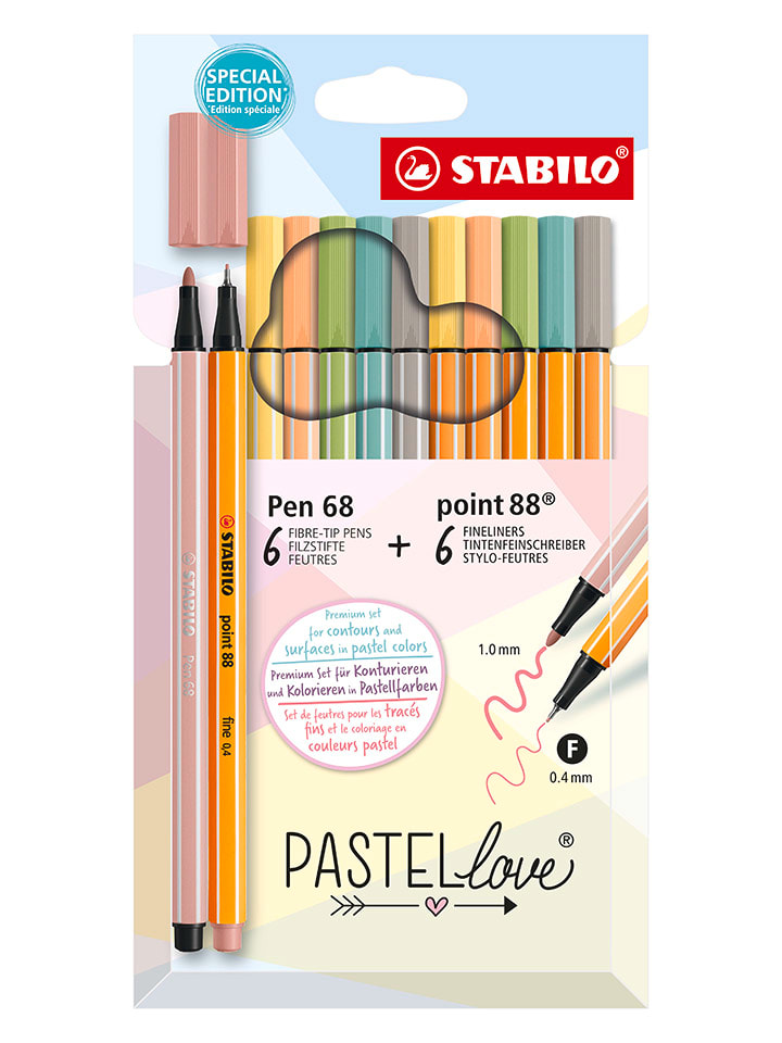 12-częściowy zestaw "STABILO Pastellove"