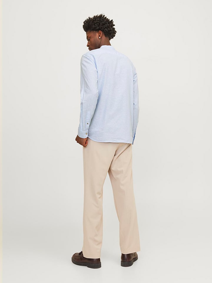 Jack Jones Blouse comfort fit lichtblauw goedkoop kopen limango