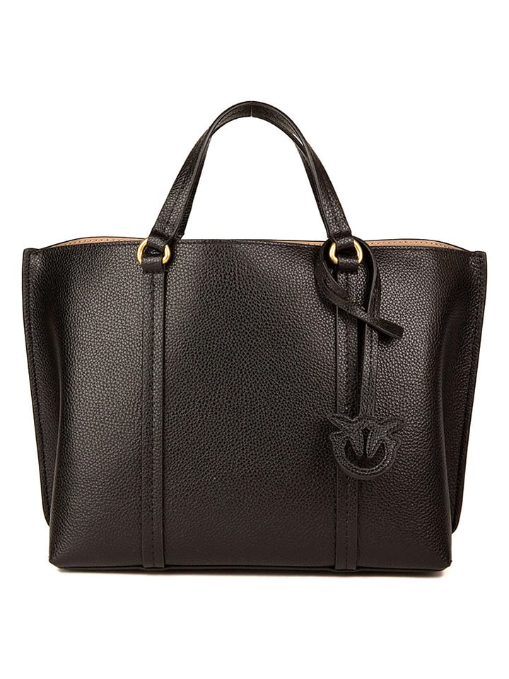 Pinko Leder Henkeltasche in Schwarz B 25 x H 20 x T 12 cm gunstig kaufen limango