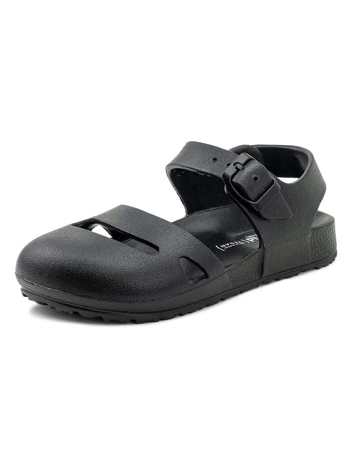 Halbsandalen in Schwarz