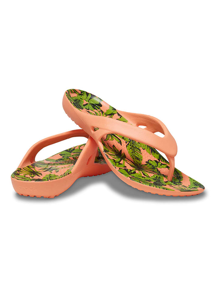 Crocs Teenslippers Kadee II oranje meerkleurig goedkoop kopen limango